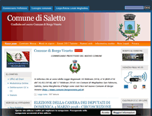 Tablet Screenshot of comunesaletto.pd.it